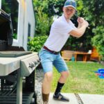Connor Weil Instagram - This is your typical backyard dad reminding you to always clean your grill properly and to stay safe out there tonight. #happyhalloween