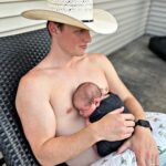 Connor Weil Instagram - Week 1 with my 2nd son. #weilstyle #suburbandad