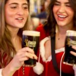 Conor McGregor Instagram – #Santacon Baby! @legendsnyc 🗽🇺🇲 🖤🤍 Forged Irish Stout ☘️