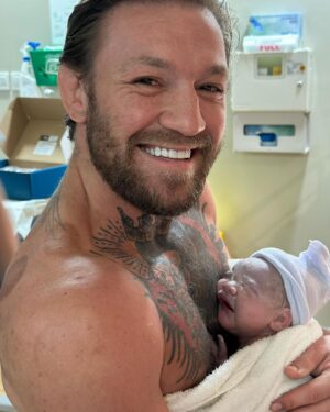 Conor McGregor Instagram - Another chunky healthy boy into the world. Dee you are my hero ❤️🙏