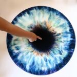 Constantine Markoulakis Instagram - 49 [“We Share Our Chemistry With The Stars” (2014), Marc Quinn. “The eyes are the doors to perception, the portal between inner and outer, and the link between us and the world.” The “iris” work explores the idea of individuality-irises are as singular as fingerprints.]