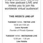 Craig Shoemaker Instagram - Join us LIVE, you might be chosen for a shout-out! See you at 10:30am PST & 12:30pm PST!!! @lisahaisha @privadoeyewear #stillstandingup #podcast #thelovemaster