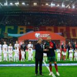 Cristiano Ronaldo Instagram - Estamos no EURO 2024!💪🏼🇵🇹 Muito feliz por ajudar Portugal a atingir mais uma fase final de uma grande competição. Um agradecimento especial à Federação Portuguesa de Futebol e aos adeptos que estiverem presentes no estádio pela bonita homenagem!🙌🏼🇵🇹