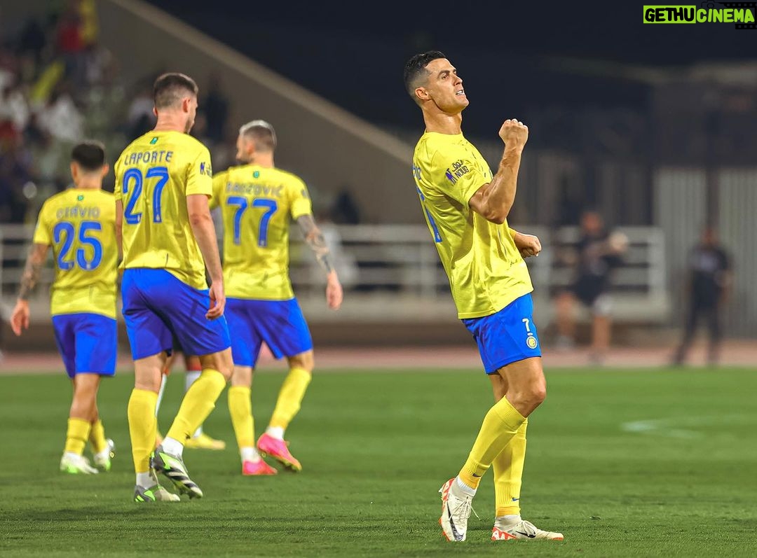 Cristiano Ronaldo Instagram - That winning feeling!💪🏼⚽️ @alnassr 💙💛