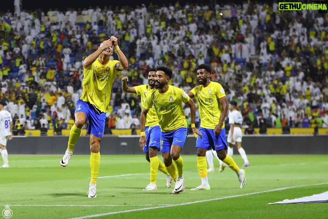 Cristiano Ronaldo Instagram - Another incredible team effort - let’s go @alnassr 💙💛