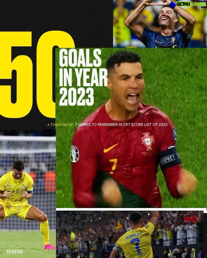 Cristiano Ronaldo Instagram - Great victory and I’m thrilled to announce my 50th goal in 2023, all thanks to the unwavering support of my teammates, fans, and my family! 🔥 There’s still room for a few more this year 👀 🙏🏽