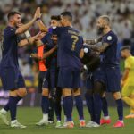 Cristiano Ronaldo Instagram - Another great team performance! We keep improving. Let’s go @alnassr 💛💙 850 career goals and still counting!😉💪🏼