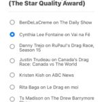 Cynthia Lee Fontaine Instagram - 😍!Como ! ¿ Que Que? 😍 I’ve been nominated for a WOWIE! For the Best Television Appearance Category for my participation on the Soup Opera / Telenovela from Brasil @tvglobo #vainafé Im so happy ! 🥫 Vote for me once a day at worldofwonder.net. Or visit my stories for the link everyday !! #WOWIES winners will be announced at @rupaulsdragcon! 🤞on May 12-13 , 2023 ! Please support and congrats to all the nominees on this category ! #rupaulsdragrace #wowieawards2023 #fyp #nomination #estoyhisterica #BestTelevisionapperance #nominada #shanteyoustay #fromRucostoglamup