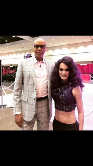 Cynthia Lee Fontaine Instagram - #condragulations @rupaulofficial  thanks for wear high heels one day , a wig and a lot of carisma , uniqueness, nerve and talent and gave us a way of inspiration and in my case , the opportunity to express myself as an entertainer on @rupaulsdragrace for two years ! I love you and mother please remember to celebrate the most valuable gift in the universe for us : Life mama !  On behalf of @armando.blue and me have a great Birthday ! Everyone please wish her Feliz Cumpleaños 🎊  today ! 

#betterwerk #covergirl #lgbt #condragulations #rupaul #icon #birthday #tb #foryoupage #rupaulsdragrace #worldofwonder