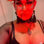 Cynthia Lee Fontaine Instagram - #bts from my #visualizer for my song #tuyyo this sexy vampire look inspired in early 2000,s fashion and I get to wear my tetas 🔥 🎃 4 days till Halloween! What will be your costume ? 🎃And stream and ad my song and remix to your fav #halloween playlist ! #fyp #viral #rupaulsdragrace #musica #reggaeton #pop #dragsinger #support #viral #vampira #artists #cantante