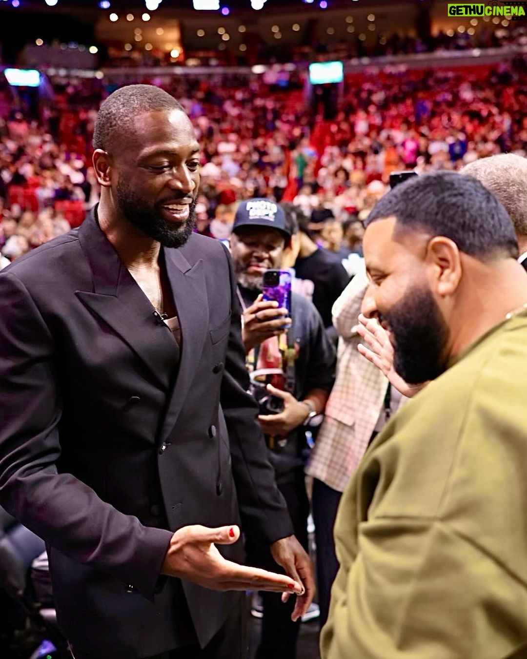 DJ Khaled Instagram - DADE COUNTY WADE COUNTY @miamiheat @wethebest CONGRATS HALL AND FAME @dwyanewade SWIPE FOR MIAMI HEAT