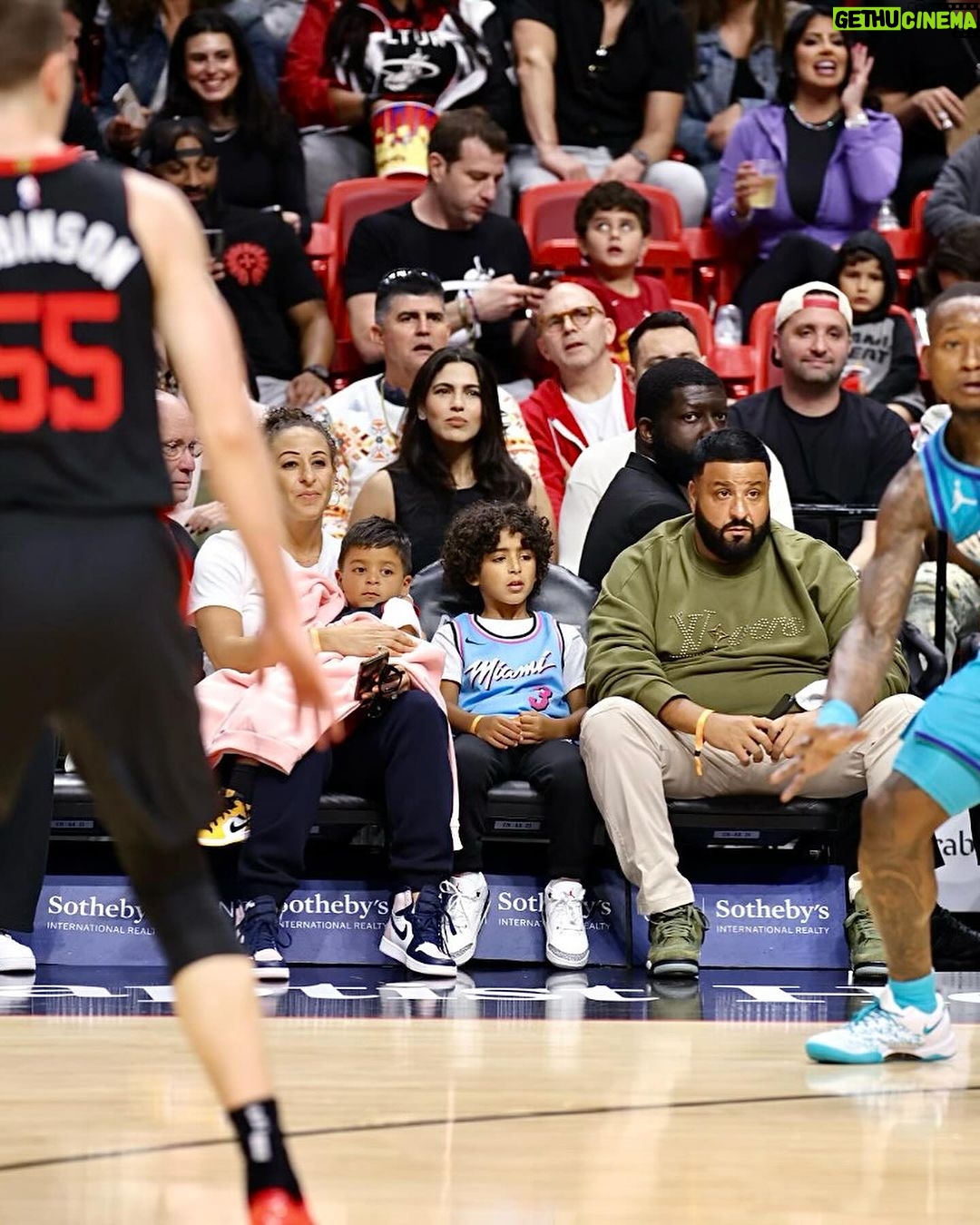 DJ Khaled Instagram - DADE COUNTY WADE COUNTY @miamiheat @wethebest CONGRATS HALL AND FAME @dwyanewade SWIPE FOR MIAMI HEAT