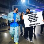 DJ Khaled Instagram - Win with us or watch us win , let’s play chess ♟️ MY NEW ALBUM WILL HAVE 2 KEYS 🔑🔑 coming 2024 #WTBOVO @champagnepapi 🦉 🔑🔑 @wethebest SWIPE FOR GREATNESS! 📸 @jamiefcw