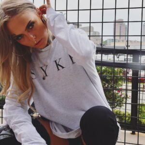 Daisy Coleman Instagram - I was fortunate enough to connect with @nickyhalt_sykebrand while I was home in Kansas City for Holliday and do a photo shoot. He told me about all of the incredible things @sykebrand has planned for this year, like donating backpacks and school supplies to kids in a few months. I got love for those who show love to their city. So while you’re here, go check them out for me and show them some love for me. 🖤 
Also, thanks for the vacay KC, it was well needed