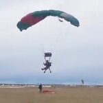 Daisy Coleman Instagram - I’m keeping most of my actual tandem skydiving pictures to myself because I look like a terrified squirrel in them, but please do enjoy these gems of your fav purple potato 💜🥔 Also, Rest In Peace, Dan. I’ve heard you were a super cool guy Colorado Springs, Colorado