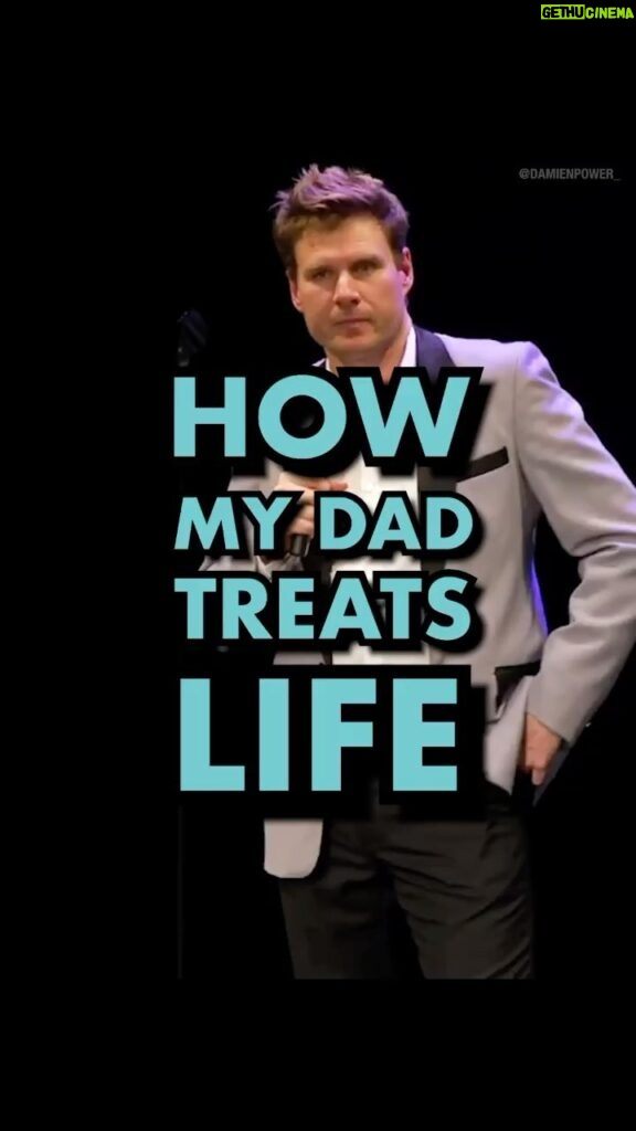 Damien Power Instagram - How My Dad Treats Life - full shows and more clips available on my YouTube. . . . . #comedy #comedyvideos #dad #brisbane #sydney #melbourne #goldcoast #reels