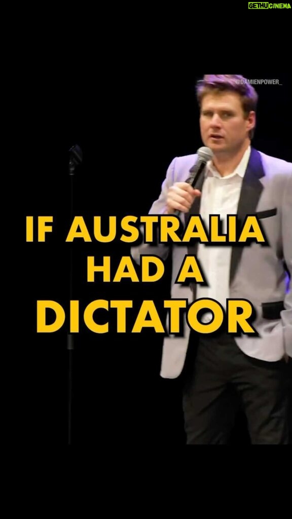 Damien Power Instagram - If Australia had a dictator. Full shows on YouTube. - - - - - - #standup #australia #funny #damienpower #australian #standupcomedy #comedyvideos