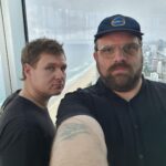 Damien Power Instagram - Doing a collab with @greglarsencomedian at the top of the Southern Hemisphere’s tallest residential building #skypoint #topoftheworld