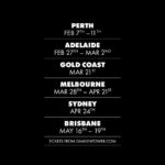 Damien Power Instagram - Australian tour 2024. On sale now 🙂 Link in bio.