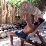 Dan Bilzerian Instagram – Working out in the sun makes me happier than most things Tulum Beach