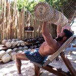 Dan Bilzerian Instagram - Working out in the sun makes me happier than most things Tulum Beach