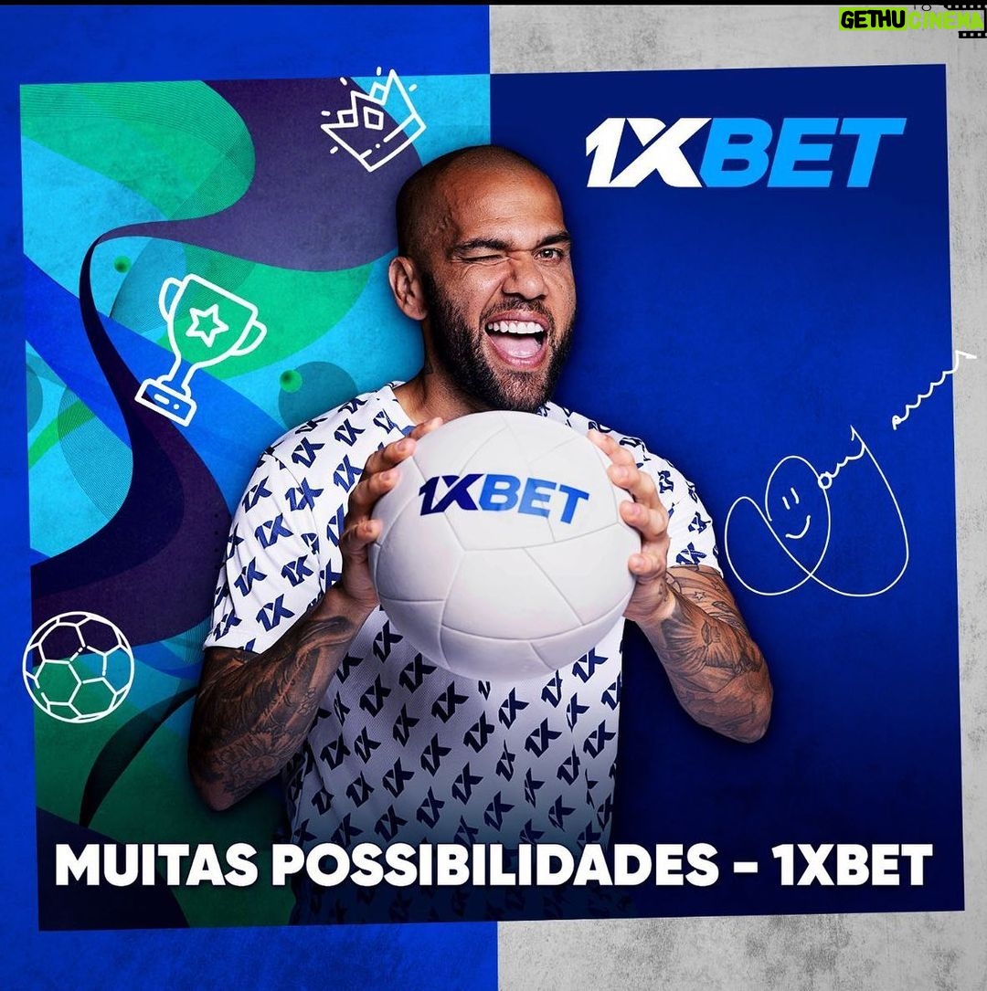 Dani Alves Instagram - Como jogador, eu sempre tive os melhores parceiros do mundo, e recentemente eu ganhei mais um. Eu me tornei o embaixador global da 1xBet - uma casa de apostas que já realizou os sonhos de milhares de pessoas. Junto com essa marca, nós faremos o nosso melhor para ajudar você a realizar os seus. Fique ligado!