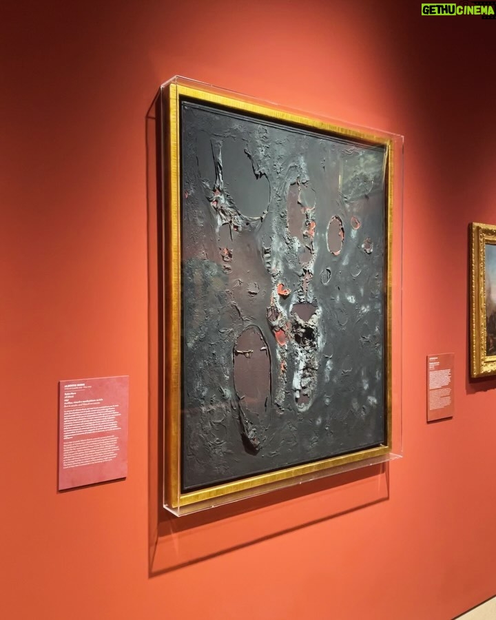 Daniela Collu Instagram - Nell’ultima stanza di @palazzomaffeiverona c’è una frase di Pablo Picasso che dice “Non c’è passato né futuro in arte. Se un’opera d’arte non può vivere sempre nel presente, non se ne deve assolutamente tenere conto”. Arriva come coronamento di un percorso che ha nella meraviglia la sua ragione d’essere, come nei mondi fantastici, quando si sovvertono le regole di logica, di tempo, di spazio. E succede allora che un trittico del Trecento parli con i Concetti spaziali del 1964, che la maternità grezza pietrosa di Arturo Martini si connetta alle Vergini con bambino attraverso i secoli, che una plastica bruciata di Burri e una scena di battaglia di Antonio Calza sembrino fatte della stessa sostanza della guerra, che si possa entrare nei neri di Magritte come se fossero la summa di tutte le ombre dell’umanità, che dei buchi su una tela e le statue di madonne e monachelle siano insieme -e sottolineo insieme - il racconto della sacralità, della trascendenza, della ricerca tutta umana di un al di là che ci ossessiona tutti, da sempre e per sempre. E succede che si torna alla prima sala, dove un neon blu dice che esistono (e servono) nuovi orizzonti per altre visioni e anche nuove visioni per altri orizzonti, ed è questo il segreto di una wunderkammer come Palazzo Maffei, dove con fiducia da rabdomante Luigi Carlon ha radunato bellezza, potenza, valore e arte, e li ha poi restituiti alla sua città, e per estensione al mondo. Visione e orizzonti. Esiste oggi qualcosa di più prezioso? #PalazzoMaffei #PalazzoMaffeiCasaMuseo #adv Palazzo Maffei Verona