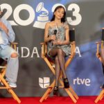 Danna Paola Instagram - Press conference 🩵 @latingrammys Sevilla, Spain