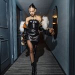 Danna Paola Instagram - VMAs 🖤✨ Part 1 Y de pronto ese “algún día” sucedió anoche… ufffff 🥹⭐️⭐️⭐️⭐️ Look: @seks.llc by @franciscojrondon Make up: @emmimua Hair: @walliecruz New Jersey/ New York