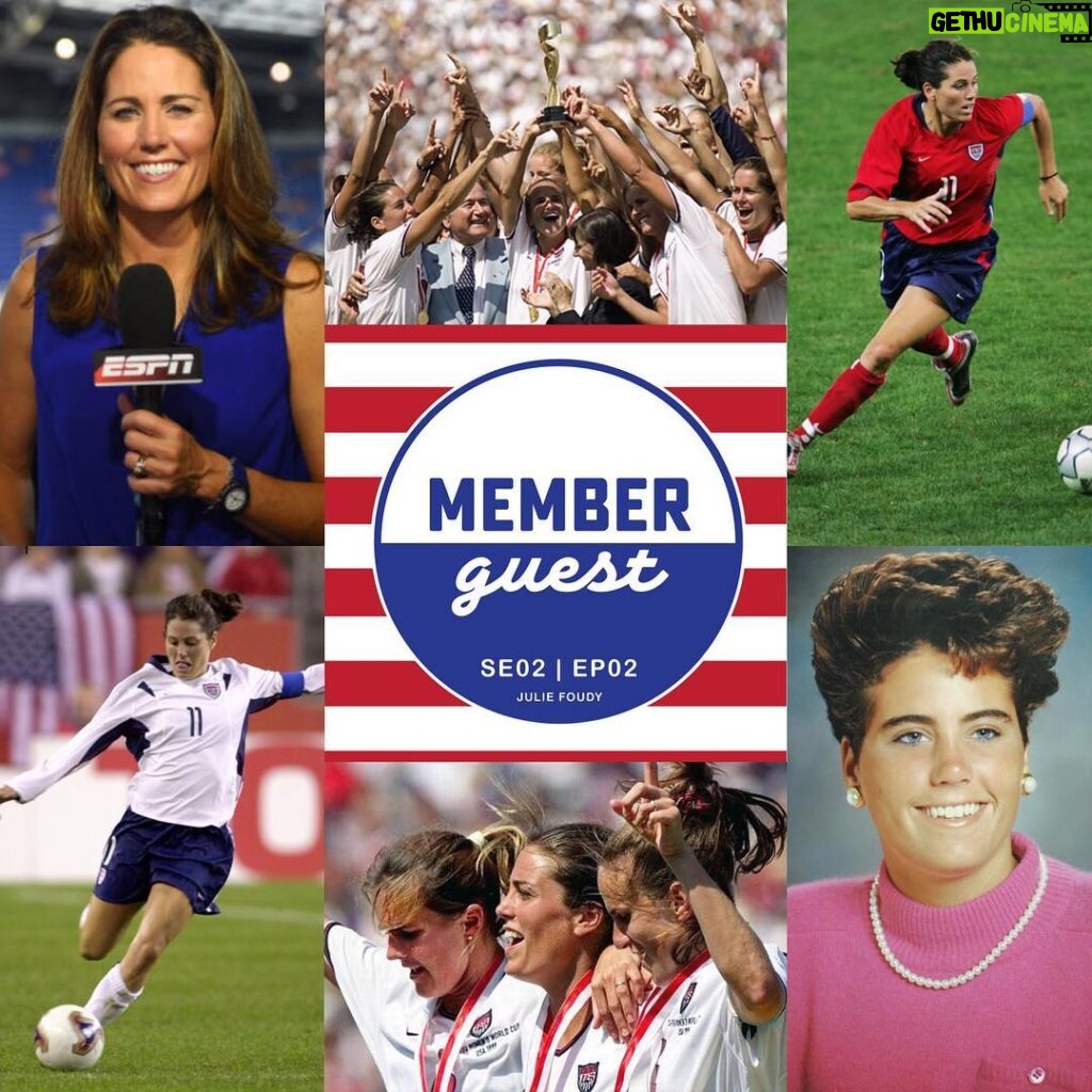 Dave Farrell Instagram - I had an awesome time hanging with the one and only @juliefoudy recording this week’s episode of the #memberguest podcast! It’s available this Thursday... who’s ready!?! ⚽️🍻🙌🏽