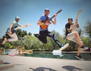 Dave Farrell Instagram - Go now and follow @memberguestofficial to stay up to speed!

And for the record, I was still on the way up ⬆️ when this pic was taken, and when I completed my “Crane Kick,” it was glorious. #CraneKick #karatekid #hops #MemberGuest