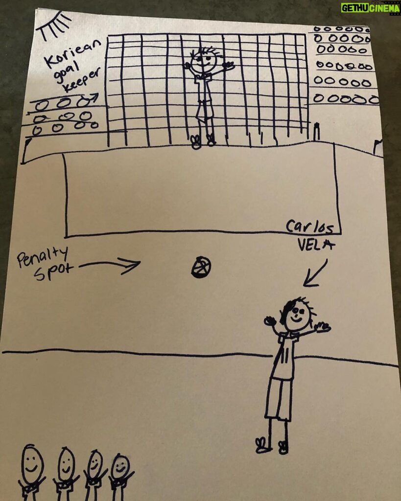 Dave Farrell Instagram - Our household is loving watching Mexico playing some exciting futbol. And we definitely have some huge @carlosv11_ fans whether he’s playing for @LAFC or Mexico. Let’s go El Tri! #vivamexico🇲🇽 #NotMyArtwork