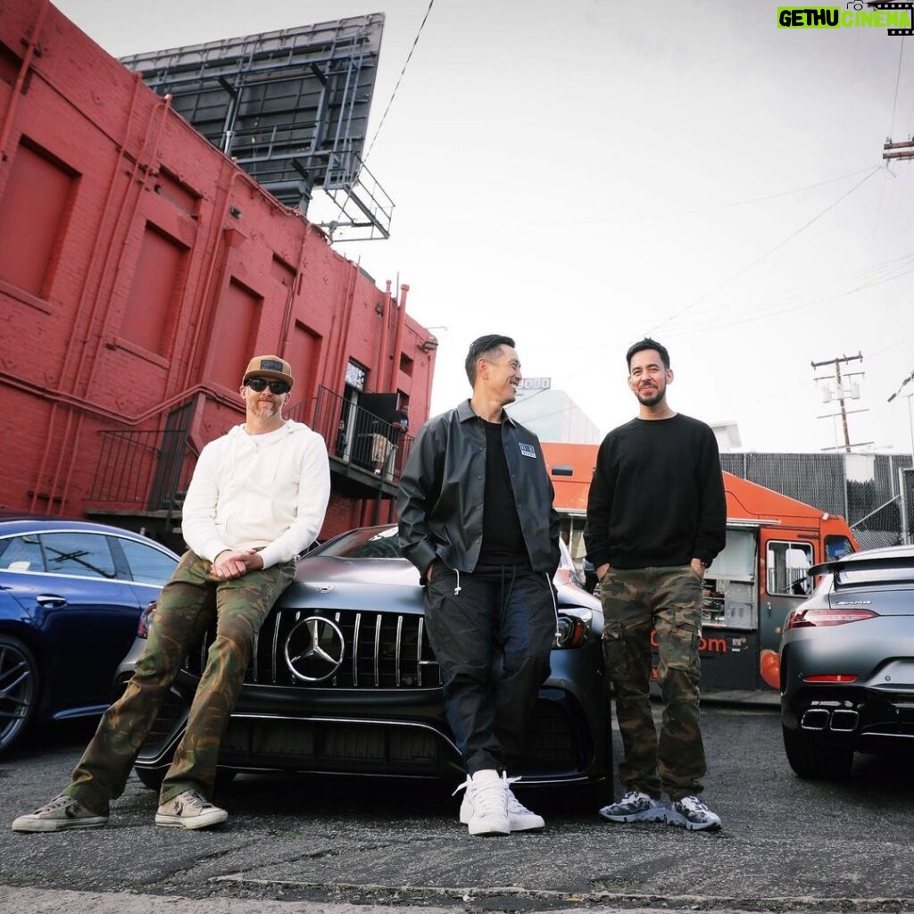 Dave Farrell Instagram - Good times this week with @m_shinoda @mrjoehahn and @amigoandco hanging with @mercedesamg ! #gt63s #mercedesbenzusa @linkinpark