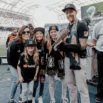 Dave Farrell Instagram – Working on my falconry, my drumming, and my familying… all with the #lafc and the #lafc3252 ! If you want to see the video, go check it out on @lafc ‘s page 🙌🏽 🦅 🖤💛 #LordOfFalcons BMO Stadium