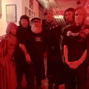 Dave Farrell Instagram - When you go to a #gameofthrones premiere party and George R. Martin shows up!!! 😳😳😳