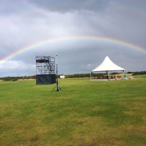 Dave Farrell Instagram - To say Scotland, and particularly St Andrews, is one of my favorite places on the planet would be an understatement. So happy to be back at @thehomeofgolf for this year #dunhilllinks ! 

Enjoyed a wonderful Monday practice round with @bradleywillsimpson , Mr Tyson, and Mr Edwards. Today, @kingsbarnsgolflinks is on the agenda. 

Tournament starts Thursday… I’m feeling good things coming! @dunhilllinks