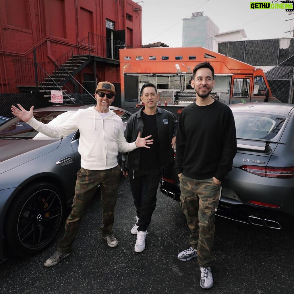 Dave Farrell Instagram - Good times this week with @m_shinoda @mrjoehahn and @amigoandco hanging with @mercedesamg ! #gt63s #mercedesbenzusa @linkinpark