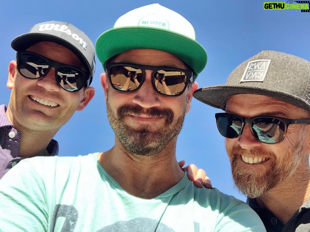 Dave Farrell Instagram - Powerful lunch meeting today with @brendansteelegolf and Mark planning all sorts of fun things for @memberguestofficial ! 🕶’s provided by our friends at @kaenon 😎 ☀️ 🍻