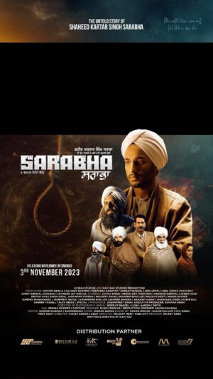 Dave Sidhu Instagram - *“Sarabha” Cry For Freedom*
Releasing Worldwide 
03 November 2023 

Written & Directed by: Kavi Raz 
In cinemas near you 

@japtejsingh @jassijasbir @thereal_mukuldev @jaspindercheema @jobanpreet.singh @vickeykadam0809 @manali.lele.kadam @singhsharhaan @mahabirbhullar1 @malkeetrauni @kavirazofficial @malkiatmeet  @veepashakashyap rkashyap22 @sarabhafilm @cinevillagestudios @davesidhusydney @cinetown.org @southrenstarintl
@event_cinemas @hoytsaustralia @dendy.au @readingcinemasau @villagecinemas @raabta.com.au @voiceaajkal @radiomanpasand @sanjhi_Awaaz_radio @sarabjeet_sohi @indusageaus 
@gratol1313 @kabirgill08 @akaashyadav @mr.ssharmaa @harpergahunia_ @navalpreetrangi @ajethi @tracktouchproductions 

#sarabha #shaheedkartarsinghsarabha #kartarsinghsarabha #sarabhafilm #sarabhamovie #kaviraz #punjabifilm #newpunjabimovie #film #movie #punjab #gadar #gadri #sarabhapind

Worldwide Tickets will be available at 
www.kartarsinghsarabha.com
