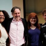David Arquette Instagram - I would like to thank all the students and staff at @ballstateuniversity for having me as part of the David Letterman Lecture series. I had such a wonderful time at this remarkable university. Thank you Paige and Kim 📸 Joe?