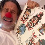 David Arquette Instagram - I’m so happy with my new @panchos_placas art book I could cry. Thanks pal you’re a real Bozo! #art #clowns #bozotheclown @realbozotheclown