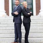 David Beckham Instagram - Who would have thought the boy from east london talks at Harvard 😂 huge honour today spending time with @anitaelberse at @Harvard @HarvardHBS thank you to Anita & all the students ❤️ @jamiejsalter