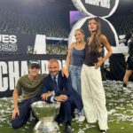 David Beckham Instagram - I’m so proud tonight of what we have achieved as La Familia 🩷🖤 Gracias for everything MIAMI @intermiamicf 🩷🖤