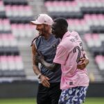 David Beckham Instagram - No… he’s not a new signing 😂 Great fun working with you @khaby00 ⚽️ Welcome to La Familia 🩷🖤 @intermiamicf