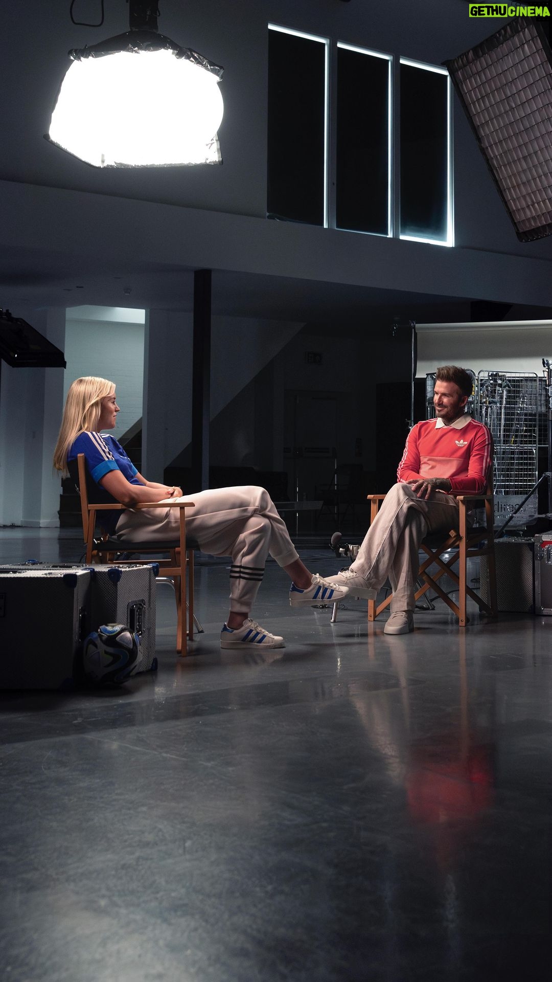 David Beckham Instagram - Loved speaking with @alessiarusso99 ahead of the @fifawomensworldcup 🏴 Not long to go now… Full video on @adidasfootball YouTube channel 📺