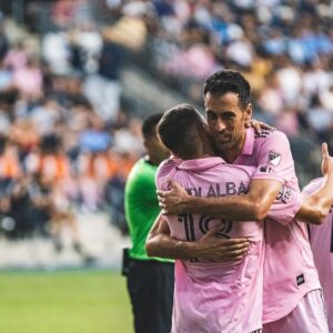 David Beckham Instagram - Another amazing night in Pink 🩷🖤 What a moment for OUR team , OUR fans , OUR club 🩷🖤 first final in our history @intermiamicf SO PROUD 🩷🖤