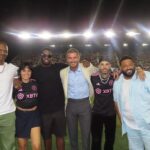 David Beckham Instagram - Another great night 🩷 Thank you to La Familia & all of our friends for showing up 🔥 @victoriabeckham @diddy @djkhaled @davidgrutman @isabelagrutman camila_cabello @karliekloss @officialgiggs @rauwalejandro @khaby00 🔥 @intermiamicf