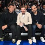 David Beckham Instagram - Great night in Paris at the @nba 🏀 @ronaldo @_tonyparker09 🇫🇷 @beinsports