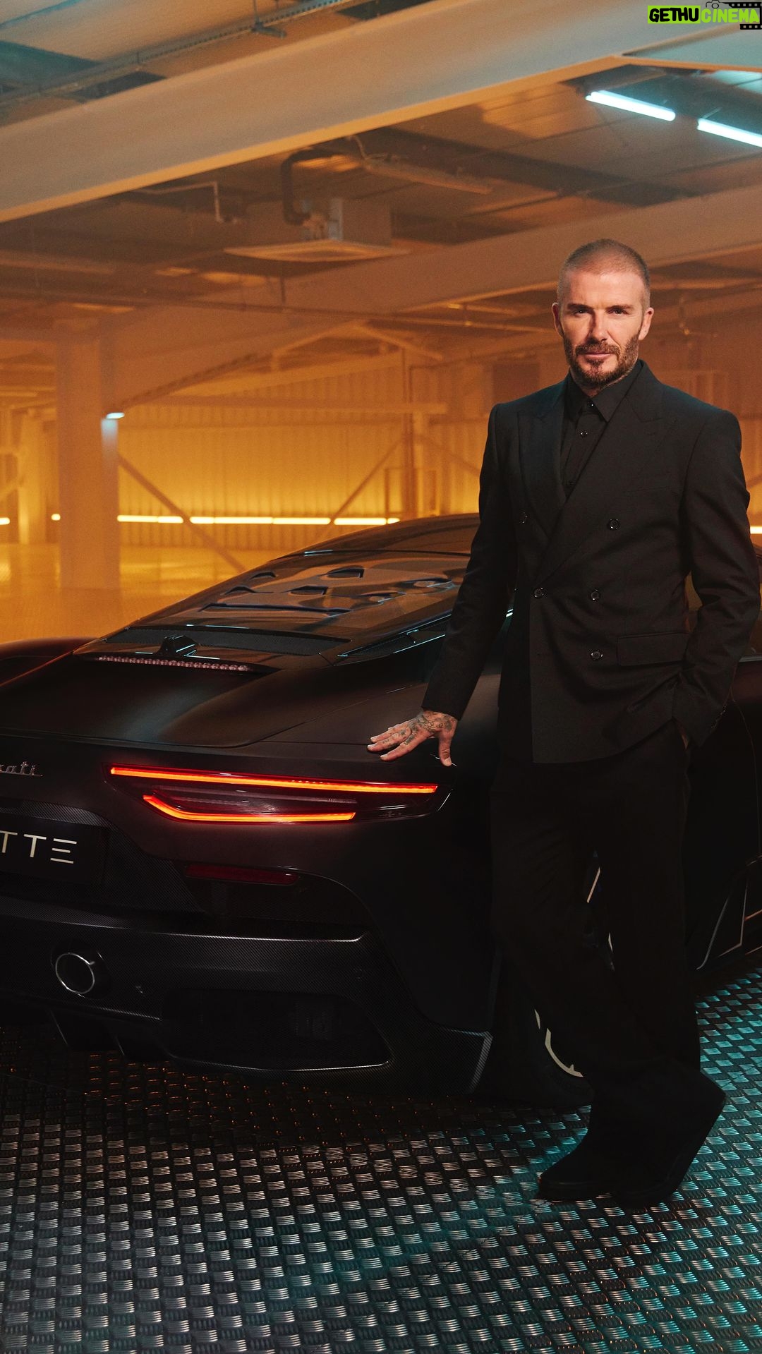 David Beckham Instagram - A special car… great night shooting with the new @maserati MC20 Notte 🖤🔱 #MaseratiMC20