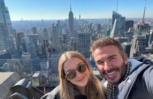 David Beckham Instagram - Fun few days in NYC 🇺🇸 #HarperSeven ❤️